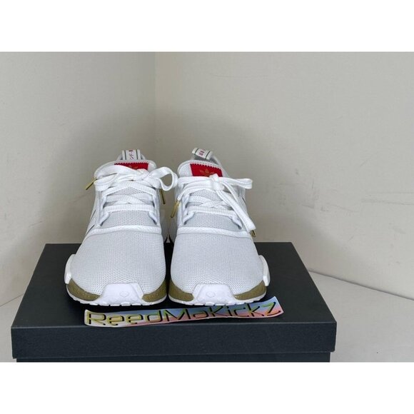 Adidas NMD R1 Tokyo White Gold GS 4.5Y - Picture 2 of 5